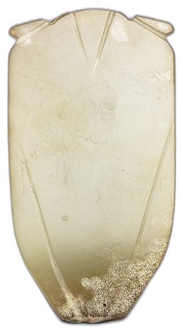 商代碧玉蝉·阴刻双线