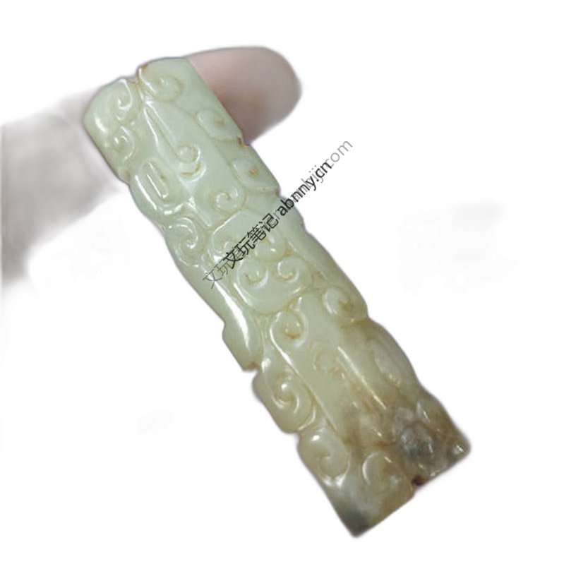 盘玩春秋卷云纹玉勒子,触摸两千多年的古玉风华 精品 - 玉石 古代